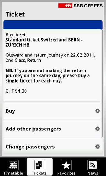 Image 6 for SBB Mobile