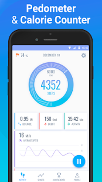 Imagen 1 para Pedometer Pacer - Step Co…