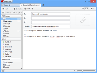 Image 0 for Opera Mail Portable