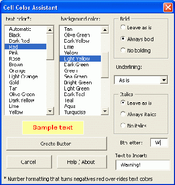 Image 1 for Cell Color Assistant