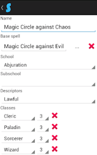 Image 0 for Spells Container D&D 3.5