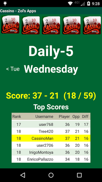Imagen 3 para Cassino Card Game