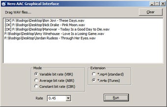 Imagen 0 para Nero AAC Graphical User I…