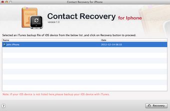 Imagen 0 para Contact Recovery for iPho…