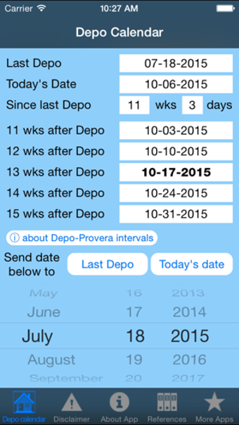 Image 1 for Depo calendar