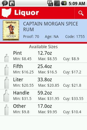 Image 0 for Ohio Liquor Prices