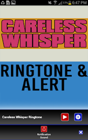 Image 0 for Careless Whisper Ringtone