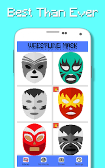 Image 1 for Wrestling Mask Color By N…