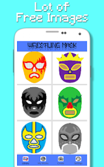 Image 2 for Wrestling Mask Color By N…