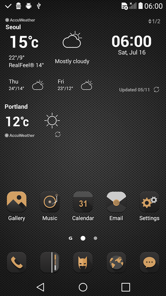 Imagen 1 para Bat LGHome Theme for LG G…