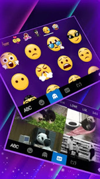 Imagen 0 para Purple Glow Keyboard Them…