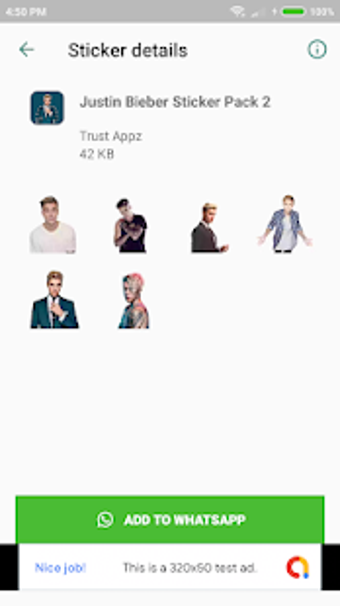 Imagen 0 para Justin Bieber Stickers fo…