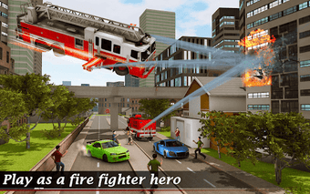 Imagen 1 para Flying Fire Truck Simulat…