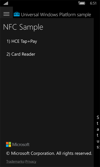 Imagen 1 para NFC Sample for Windows 10