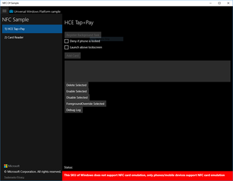 Image 1 for NFC Sample for Windows 10