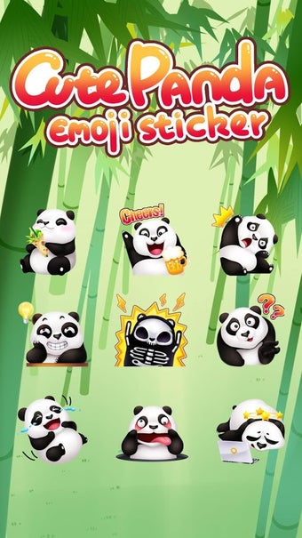 Image 2 for Cute Panda Sticker