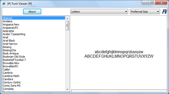 Image 0 for Font Viewer