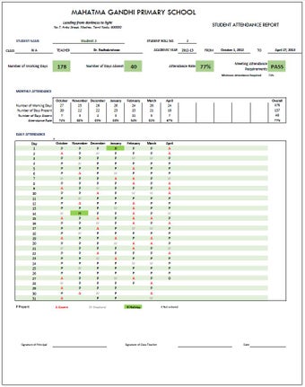 Image 4 for School Attendance Registe…