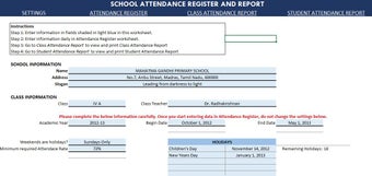 Image 3 for School Attendance Registe…