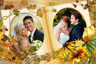 Imagen 3 para Family Dual Photo Frames