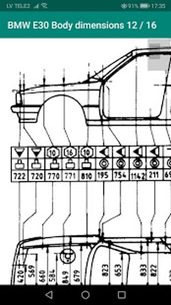 Image 2 for BMW e30 Body dimensions