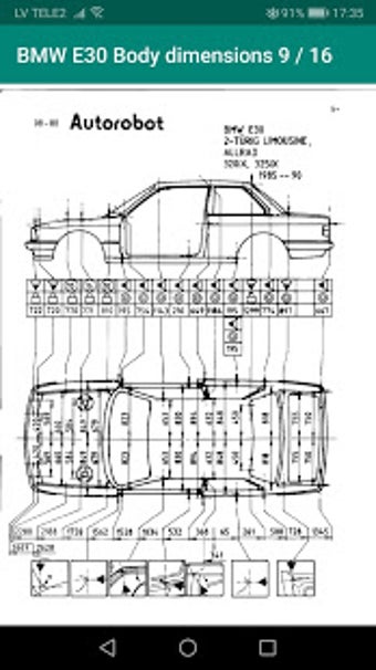 Image 0 for BMW e30 Body dimensions