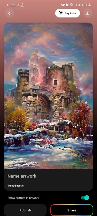 Image 0 for Dream by WOMBO–AI Art Too…
