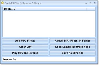 Image 0 for Play MP3 Files In Reverse…