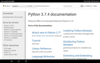 Imagen 0 para Python 3.7.4 Offline Docs…