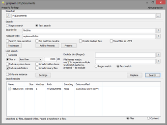 Image 0 for GrepWin Portable