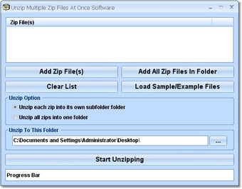 Imagen 0 para Unzip Multiple Zip Files …