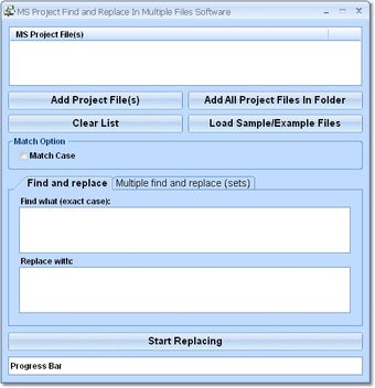 Image 0 for MS Project Find and Repla…