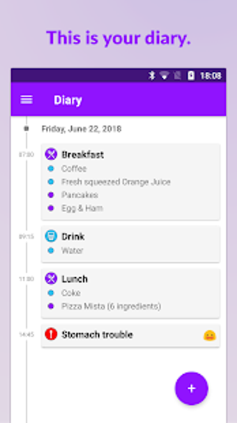 Imagen 3 para Foody - Food & Symptom Tr…