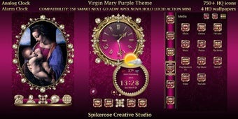 Image 1 for Virgin Mary Purple theme