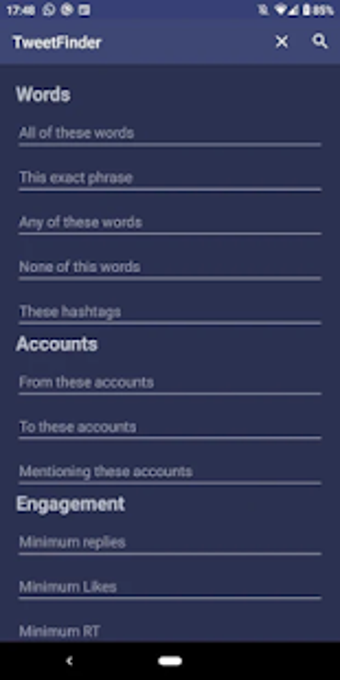 Imagen 1 para Tweet Finder - Advanced S…
