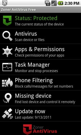 Image 1 for Zoner AntiVirus