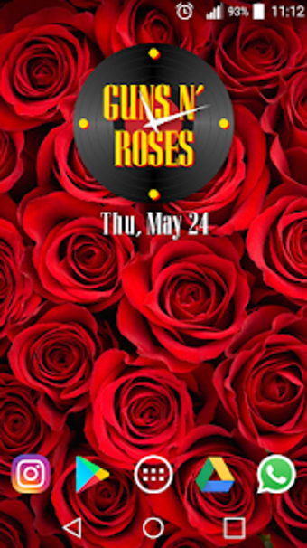 Imagen 1 para Guns N' Roses Clock Widge…