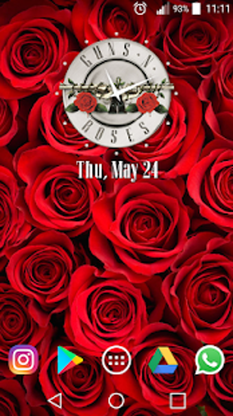 Imagen 0 para Guns N' Roses Clock Widge…