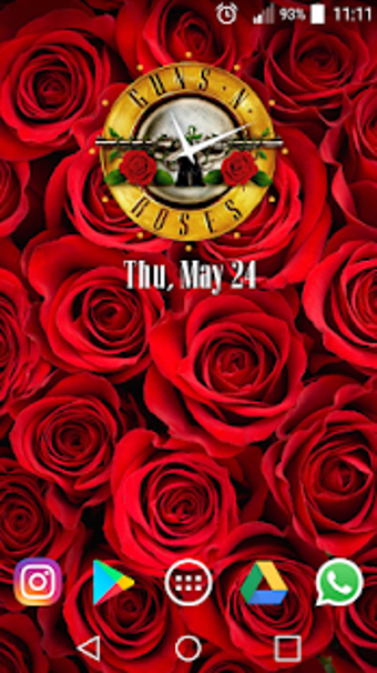 Imagen 3 para Guns N' Roses Clock Widge…