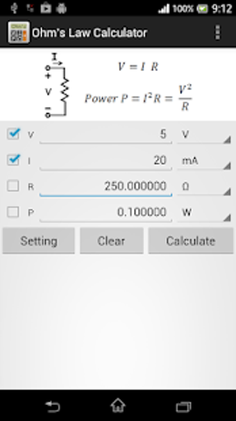 Imagen 1 para Ohm's Law Calculator