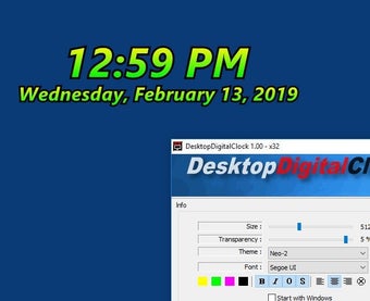 Image 0 for DesktopDigitalClock