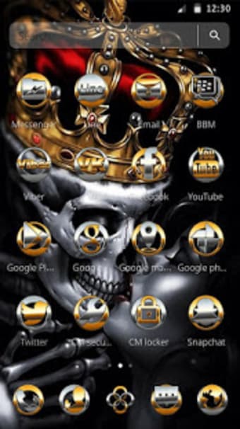 Image 3 for Gold Skull King Theme