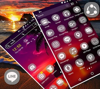 Image 0 for Sunset Launcher Theme