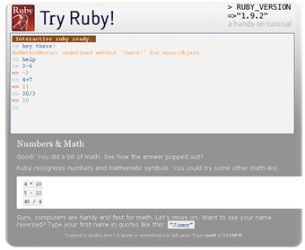 Image 0 for TryRuby