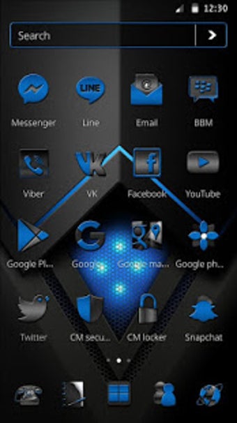 Imagen 0 para Matte Black Tech Theme