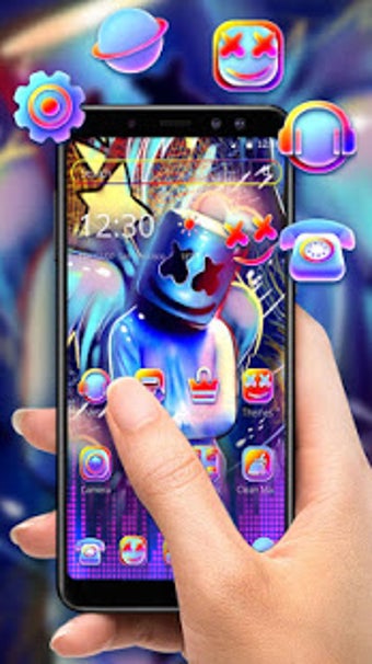 Image 2 for Neon DJ Marshmallow Theme