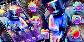 Image 0 for Neon DJ Marshmallow Theme