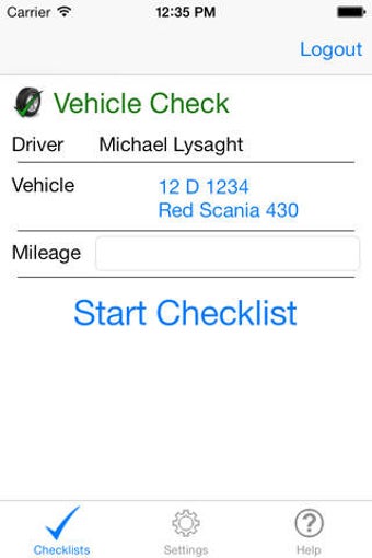 Image 0 for Vehicle Checklist