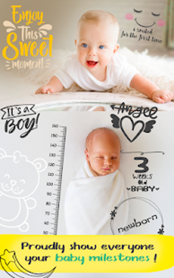Image 1 for Baby Milestone  Photo Edi…
