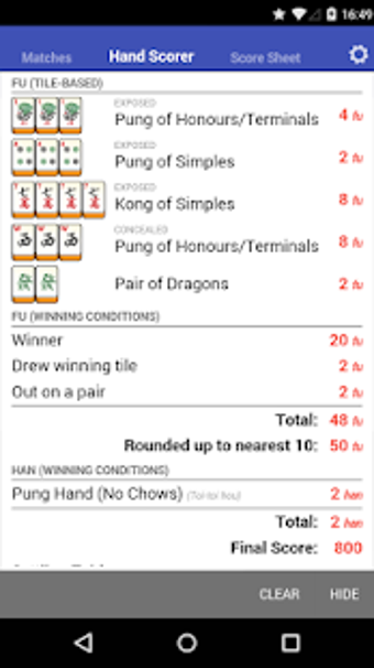 Imagen 2 para Mahjong Helper & Calculat…